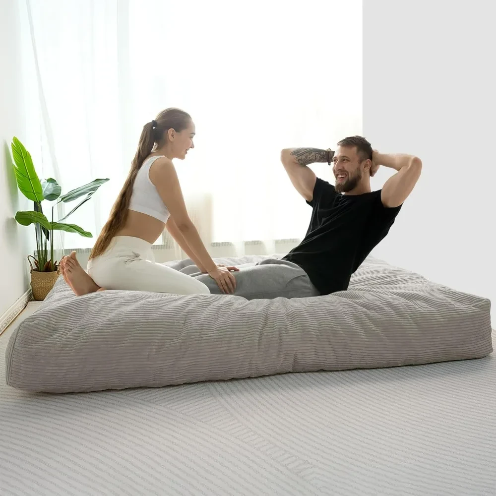 Convertible bean bag chair bed for adults