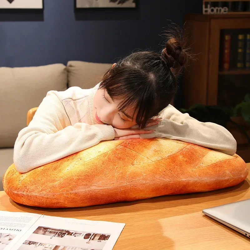 Cozy bread shaped pillow