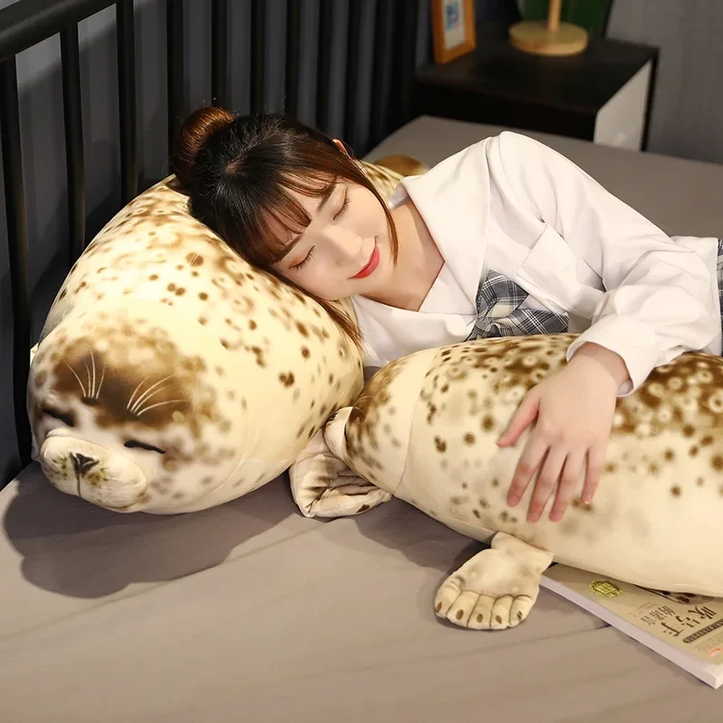 Cuddly sea lion cushion for sleeping