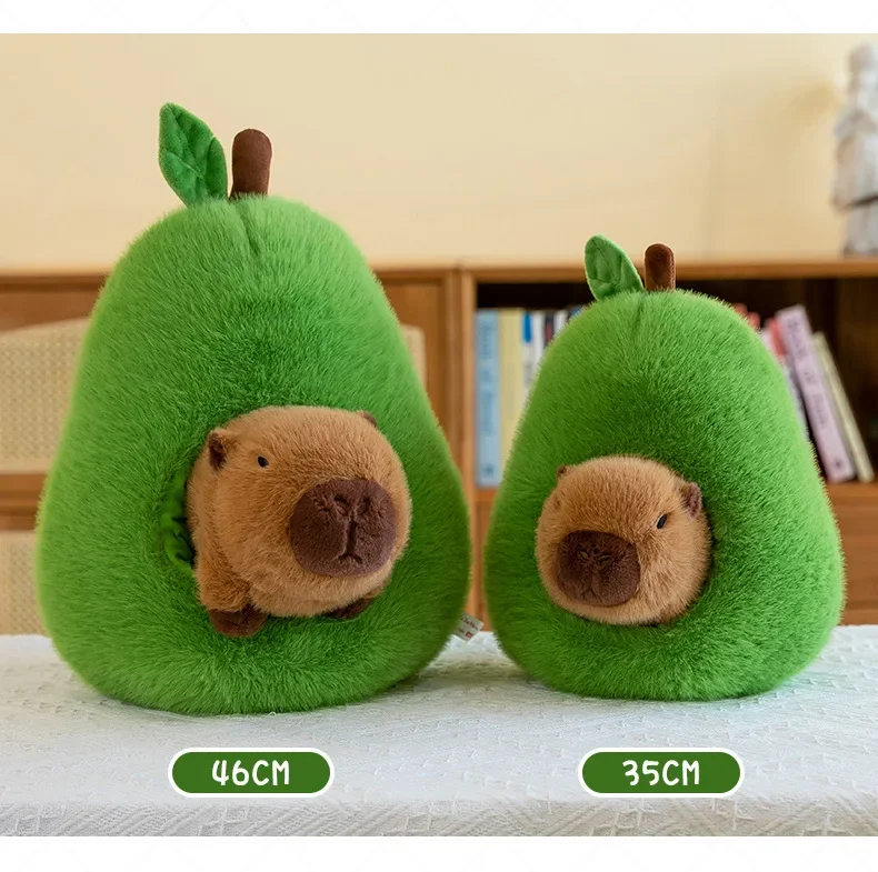 Cute Capybara Avocado Plush Toy for Kids