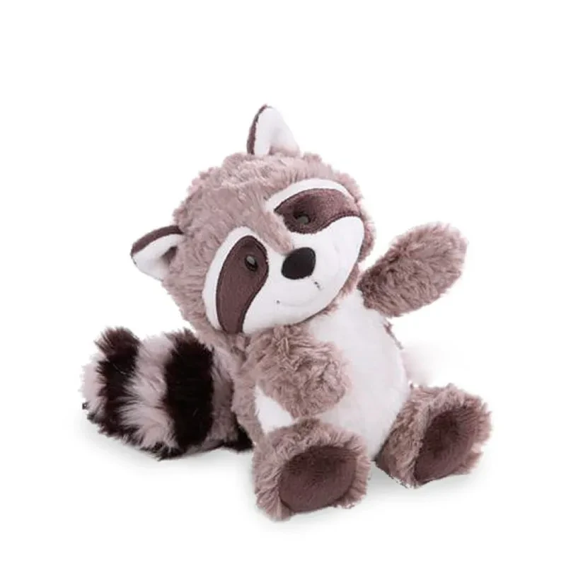 Cute gray raccoon plush toy for kids