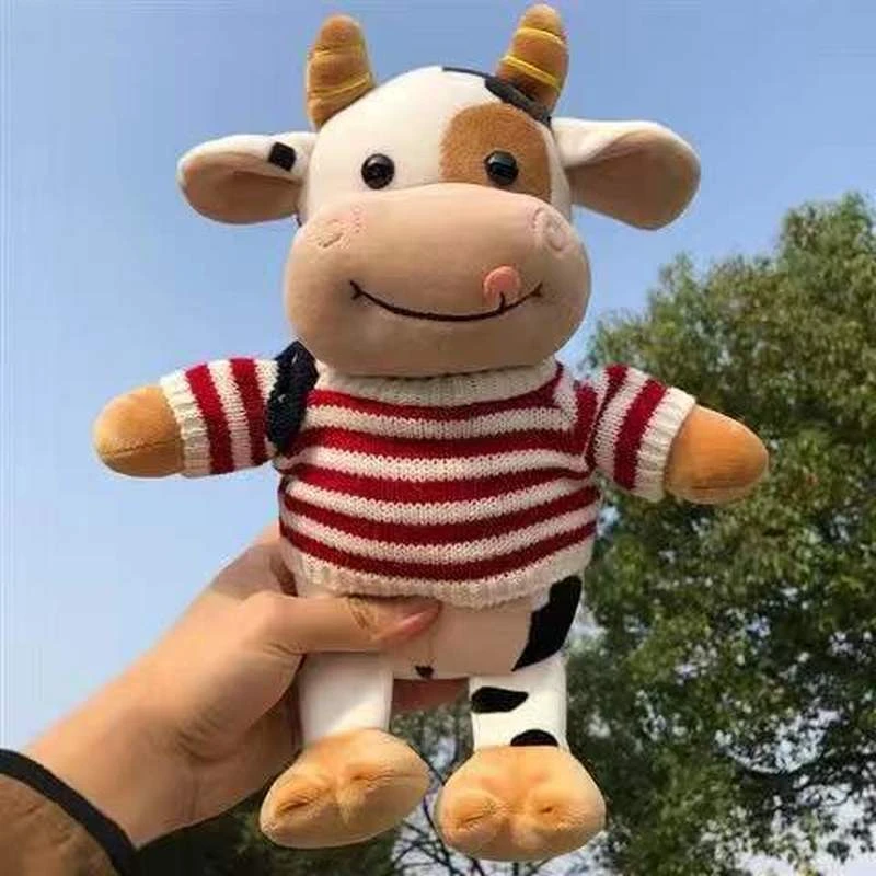 Cute plush cow doll for kids