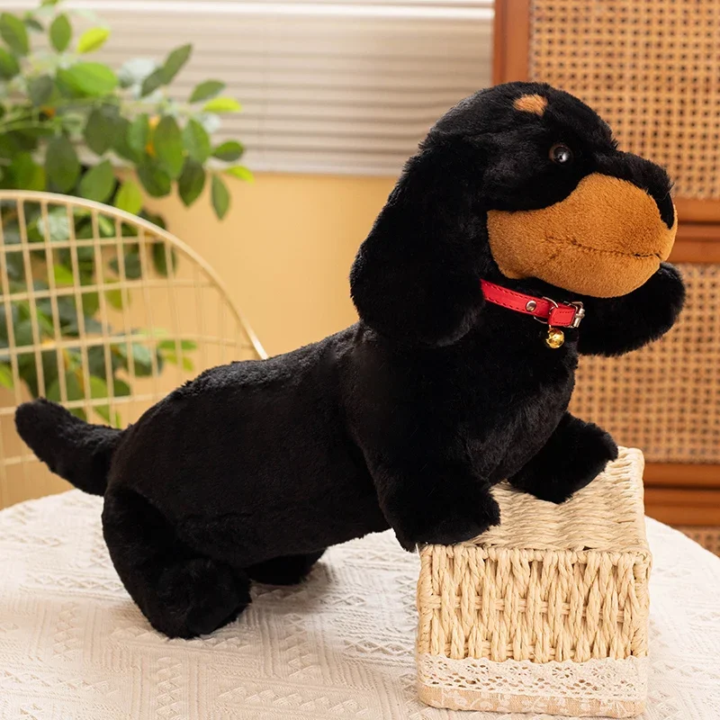 Cute plush dachshund toy for children