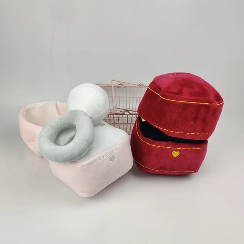 Decorative plush ring box for home