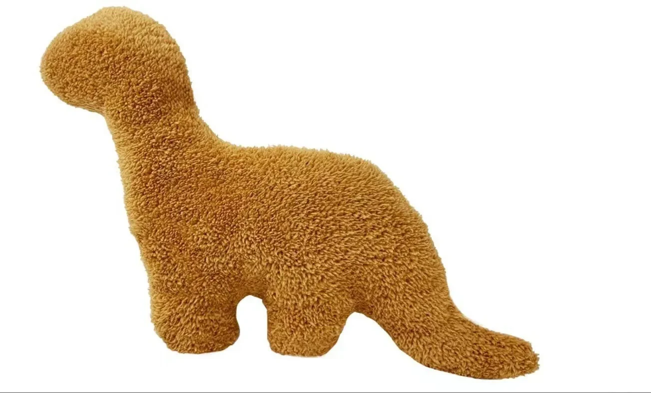 Dino Chicken Nugget Plush Pillow for Kids