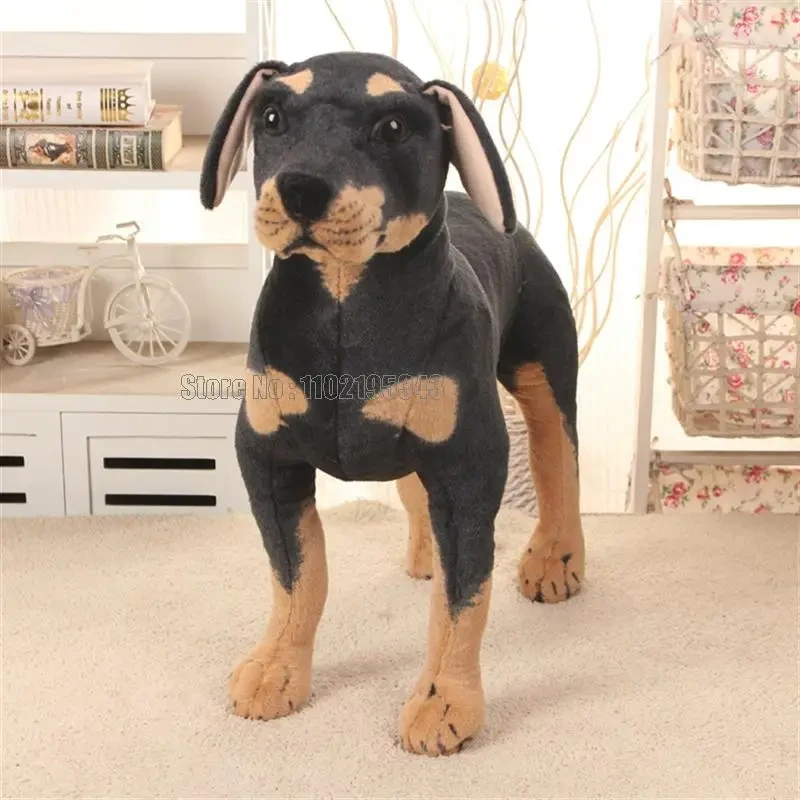 Doberman stuffed animal for photography