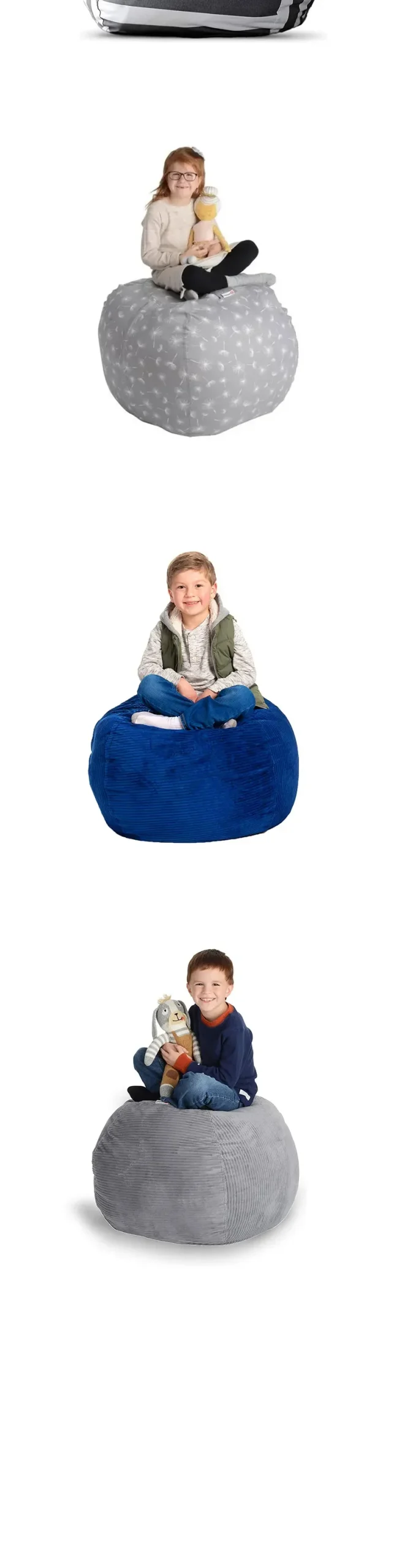 Eco friendly kids storage beanbag chair scaled