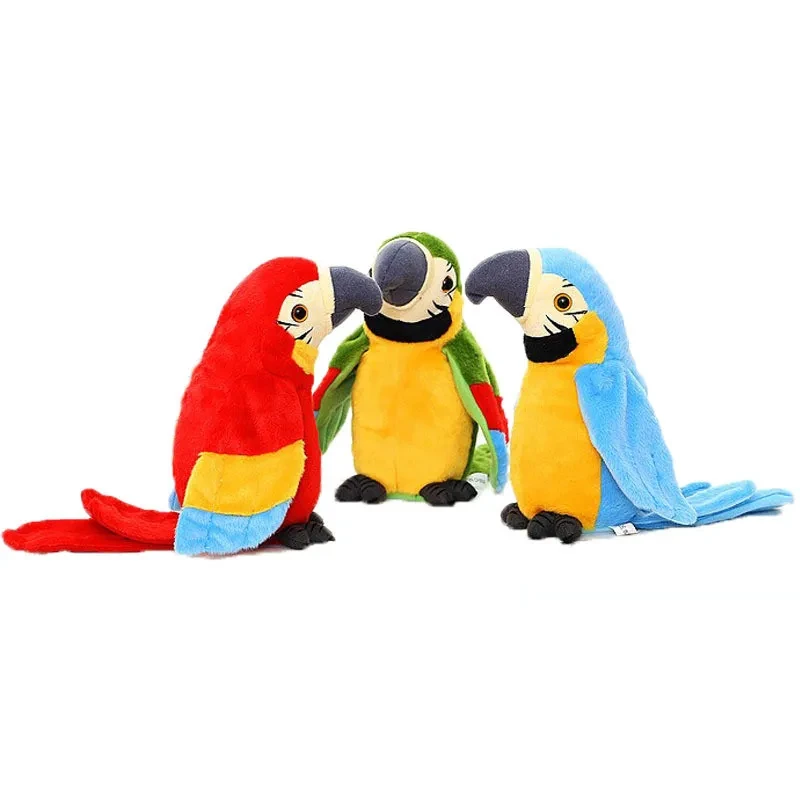 Electronic stuffed animal bird doll