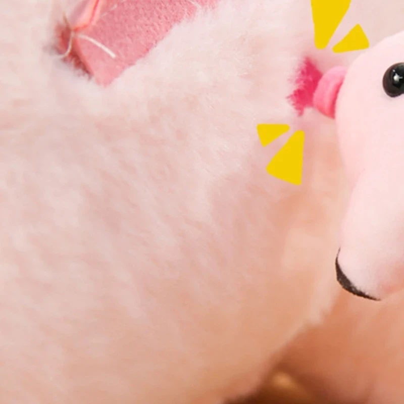 Entertaining and comforting plush pig