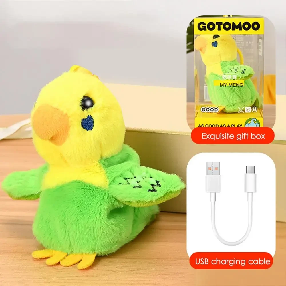 Entertaining bird plush toy for children