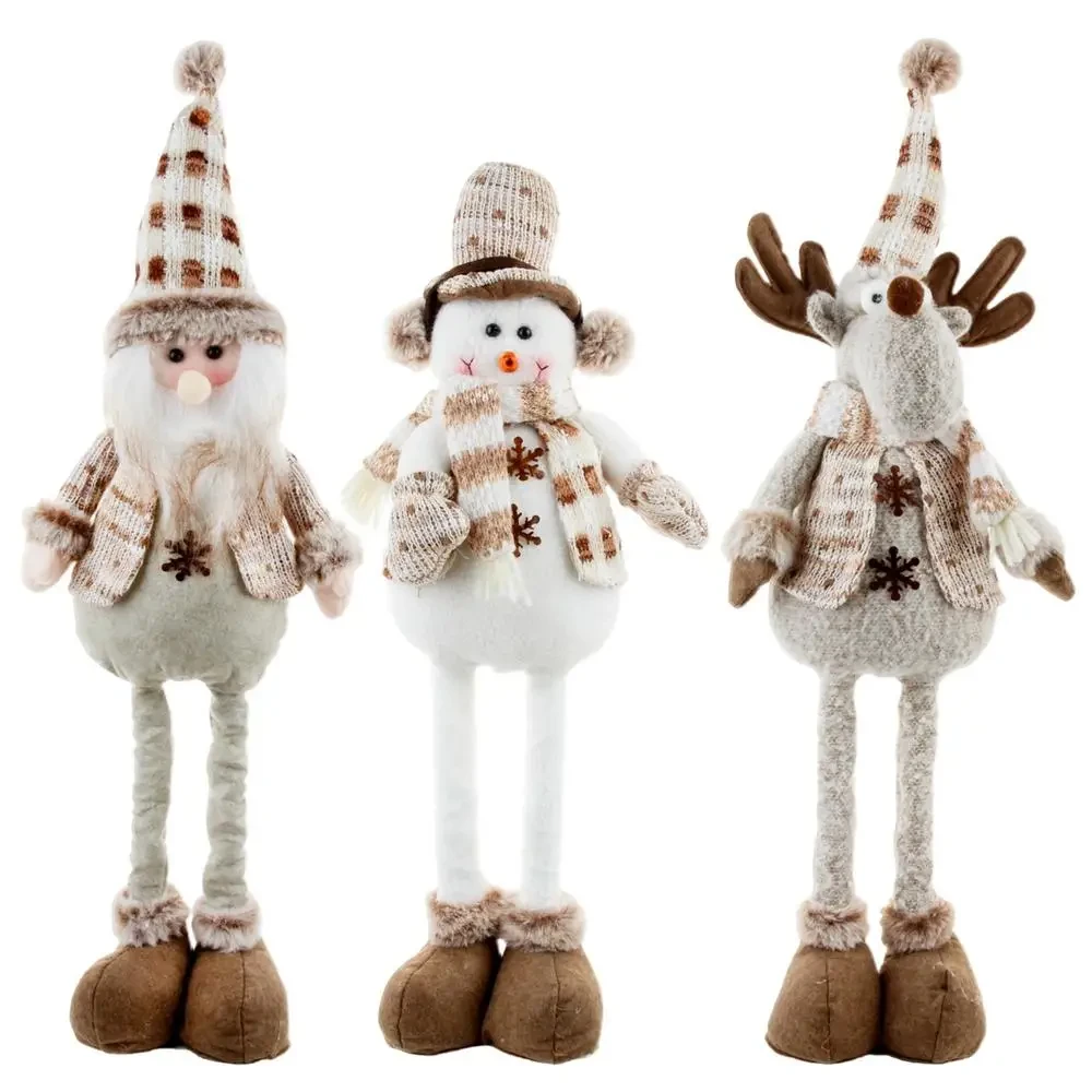 Festive plush toys for holiday decorations