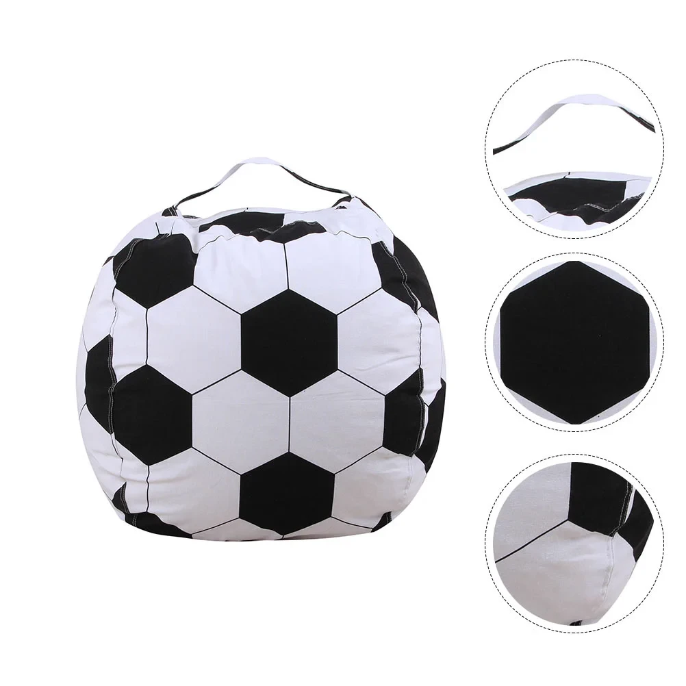 Football patterned storage solution for plush toys