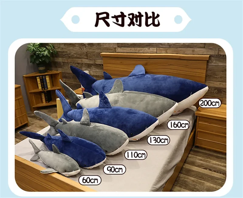 Fun and cozy shark pillow