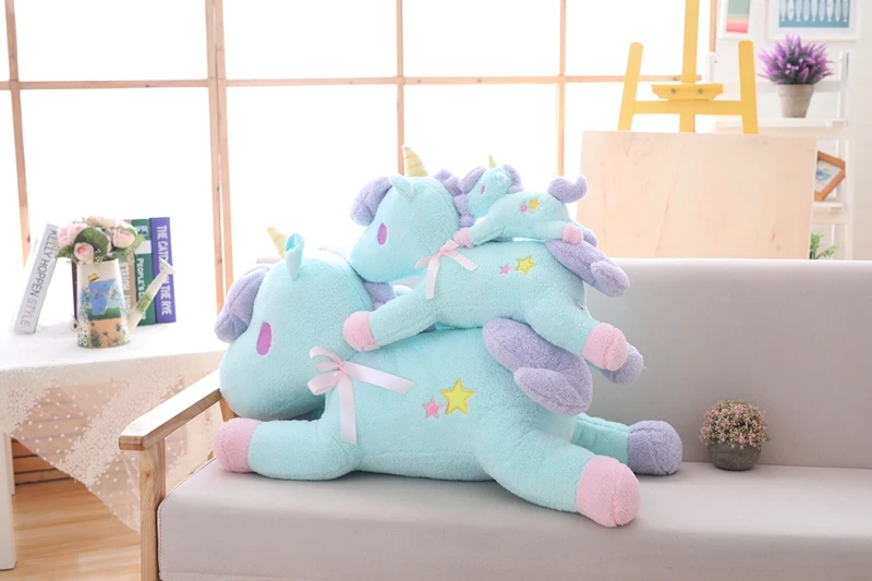 Handmade unicorn soft toy for toddlers