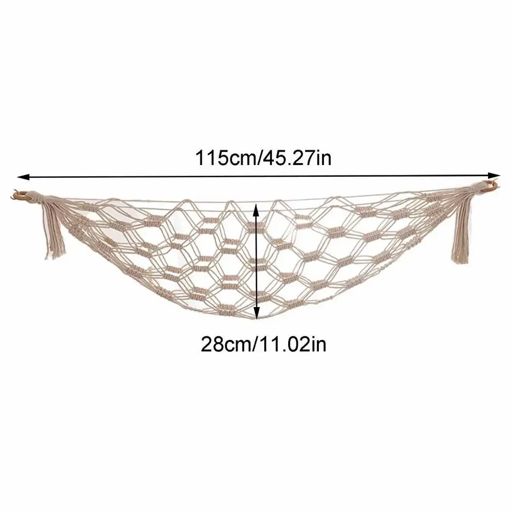 Hanging toy net for bedrooms