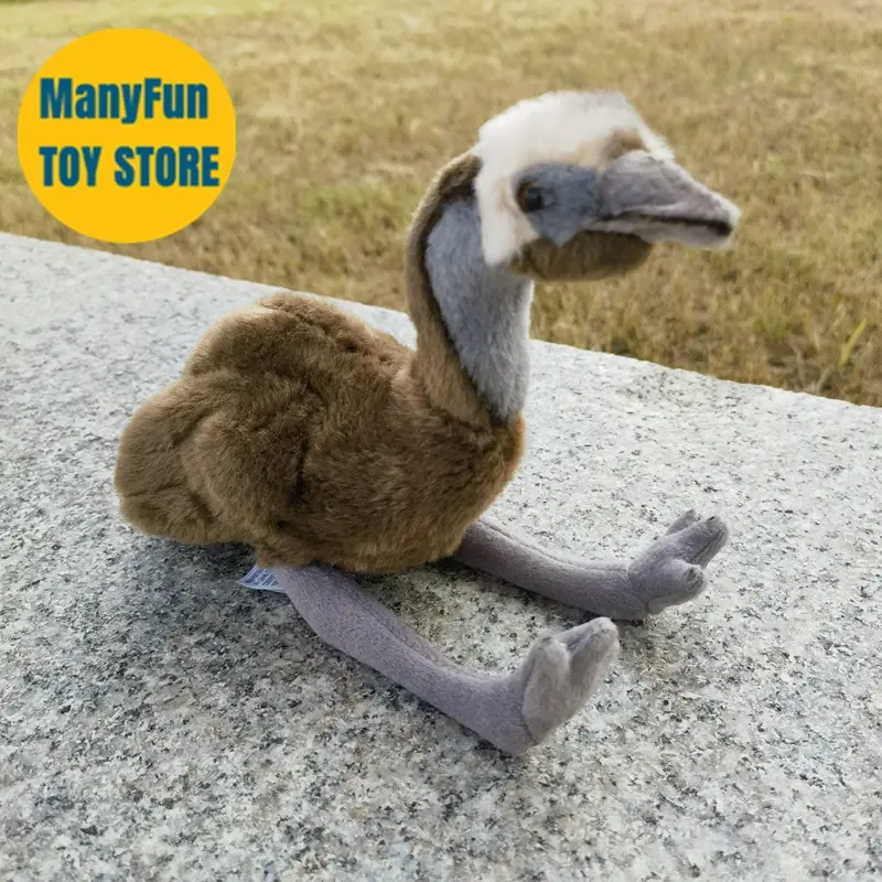 High fidelity plush emu bird for collectors