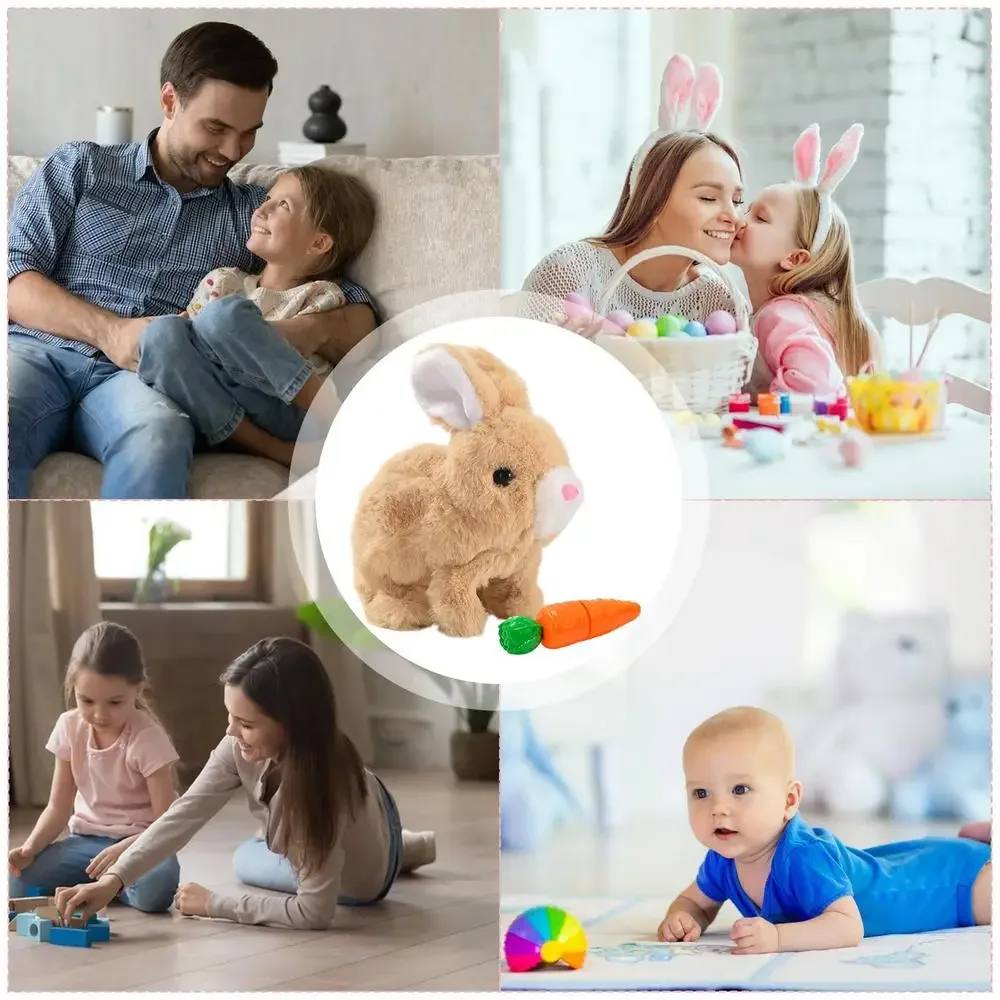 Hopping stuffed animal for children