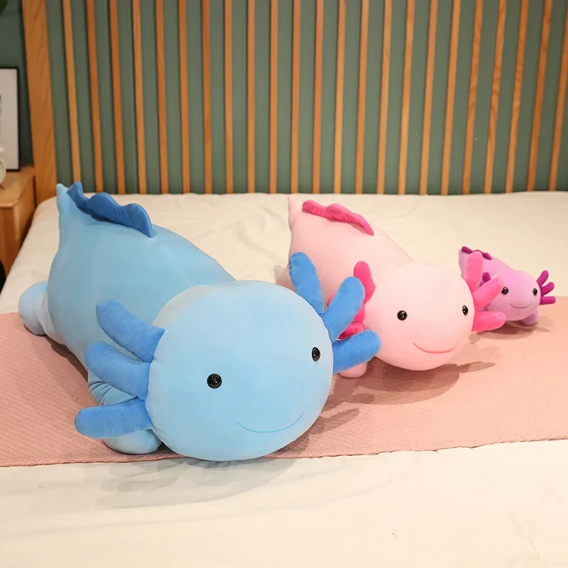 Huggable axolotl stuffed animal