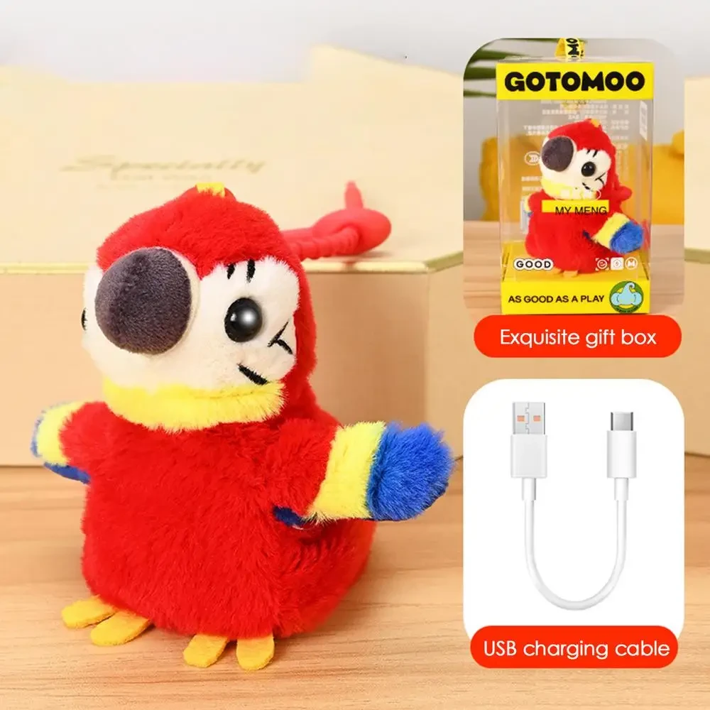 Interactive bird sounds plush toy