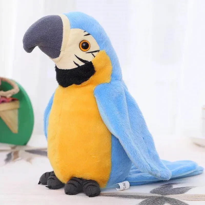 Interactive plush parrot toy for kids