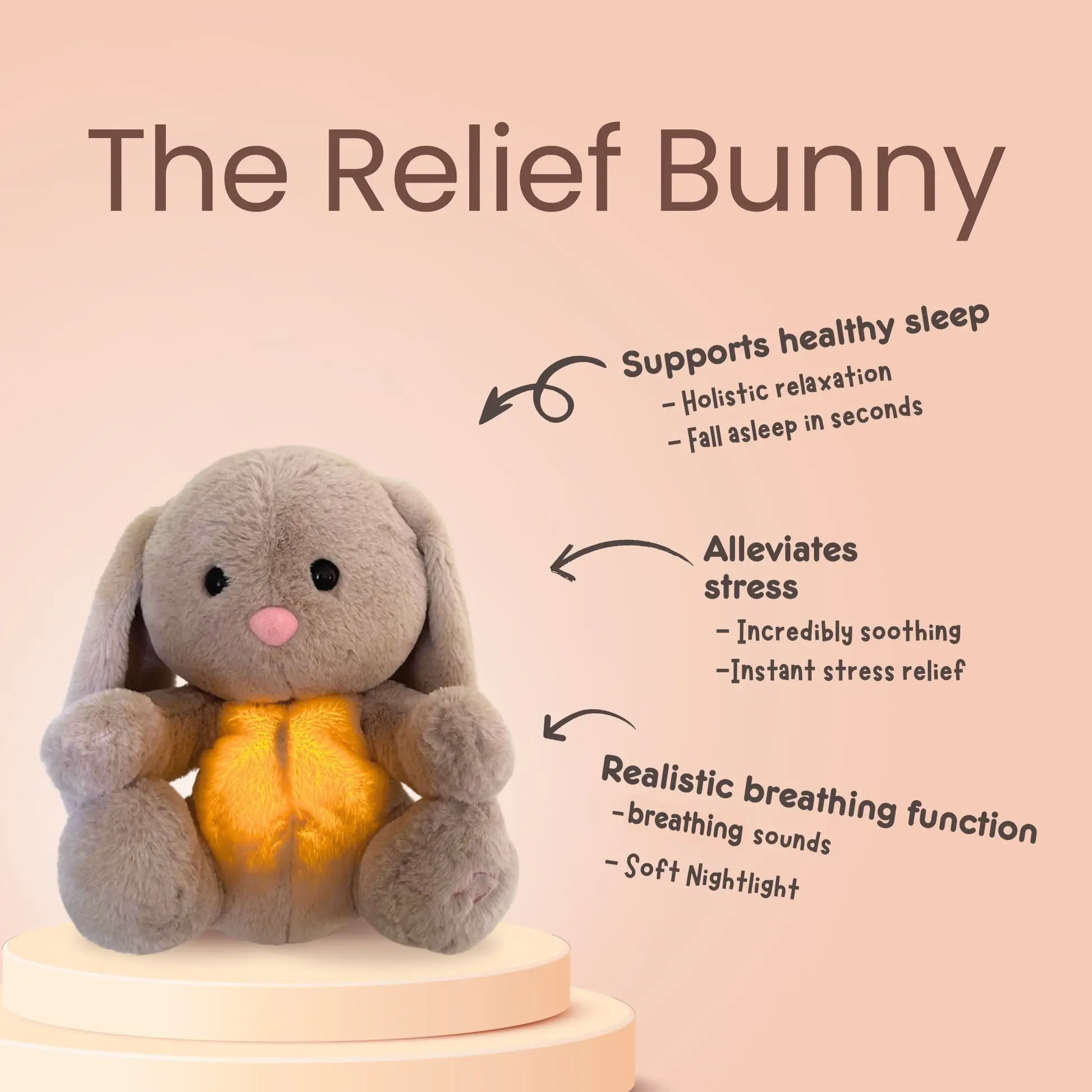 Interactive plush toy for baby comfort