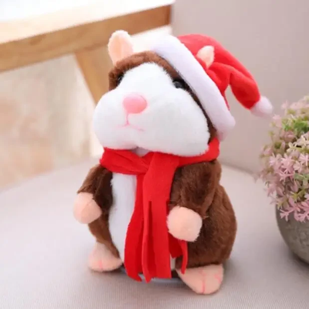 Interactive repeating hamster plush toy for kids