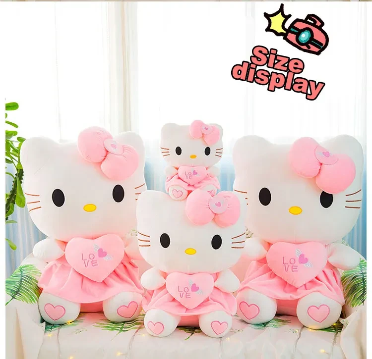 Kawaii Cartoon KT Cat Plush Toy