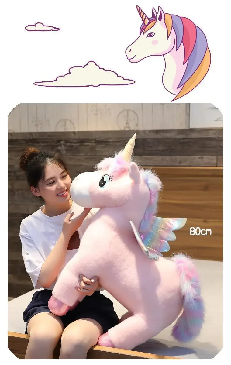 Kawaii unicorn plush toy for kids