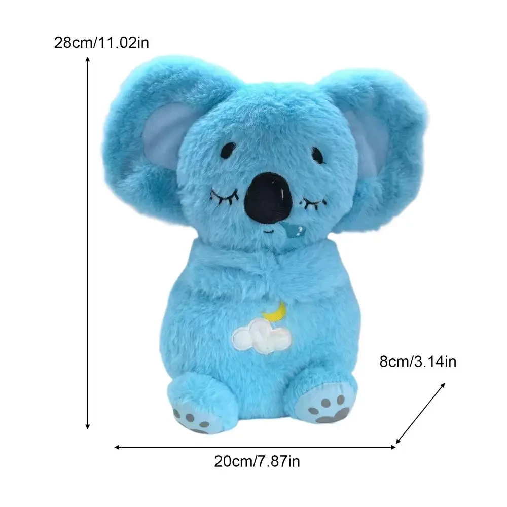 Koala breathing stuffed animal