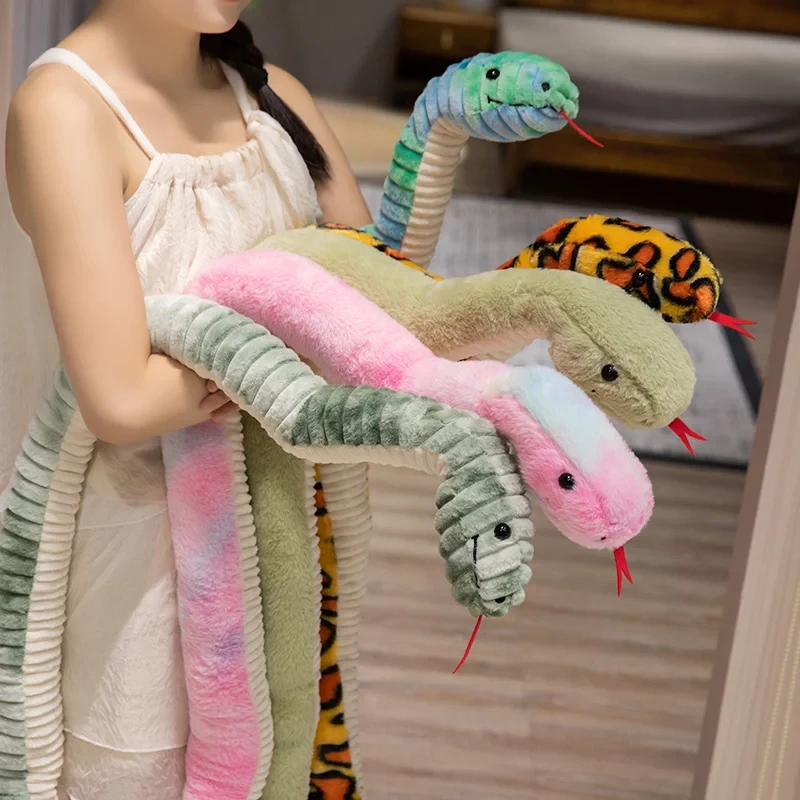 Large plush snake stuffed toy for kids