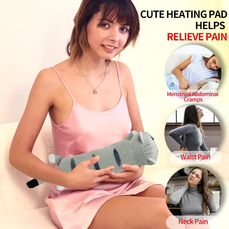 Lumbar support pillow with heating function