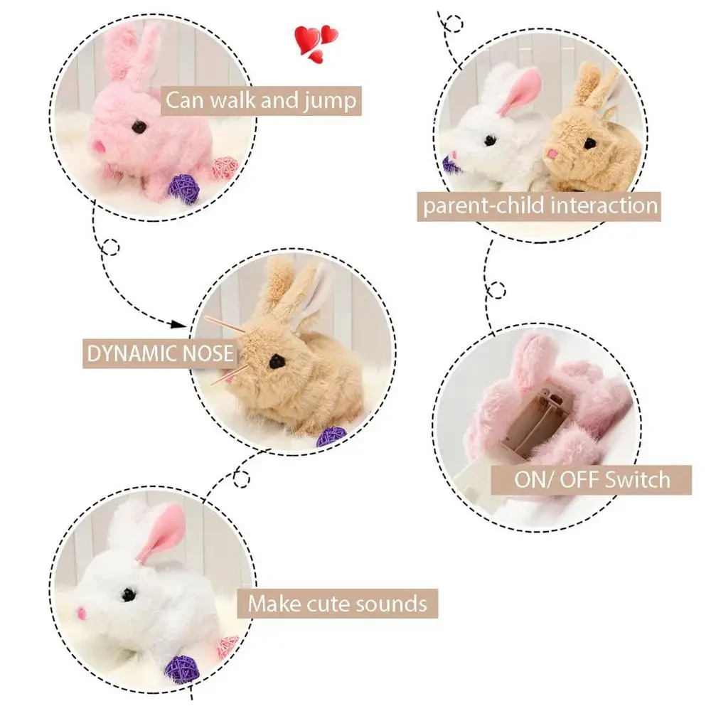 Plush bunny toy for kids