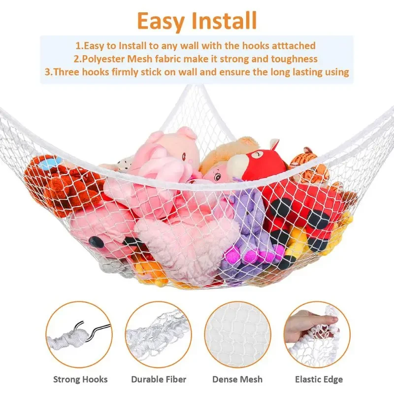 Polyester material toy storage solution