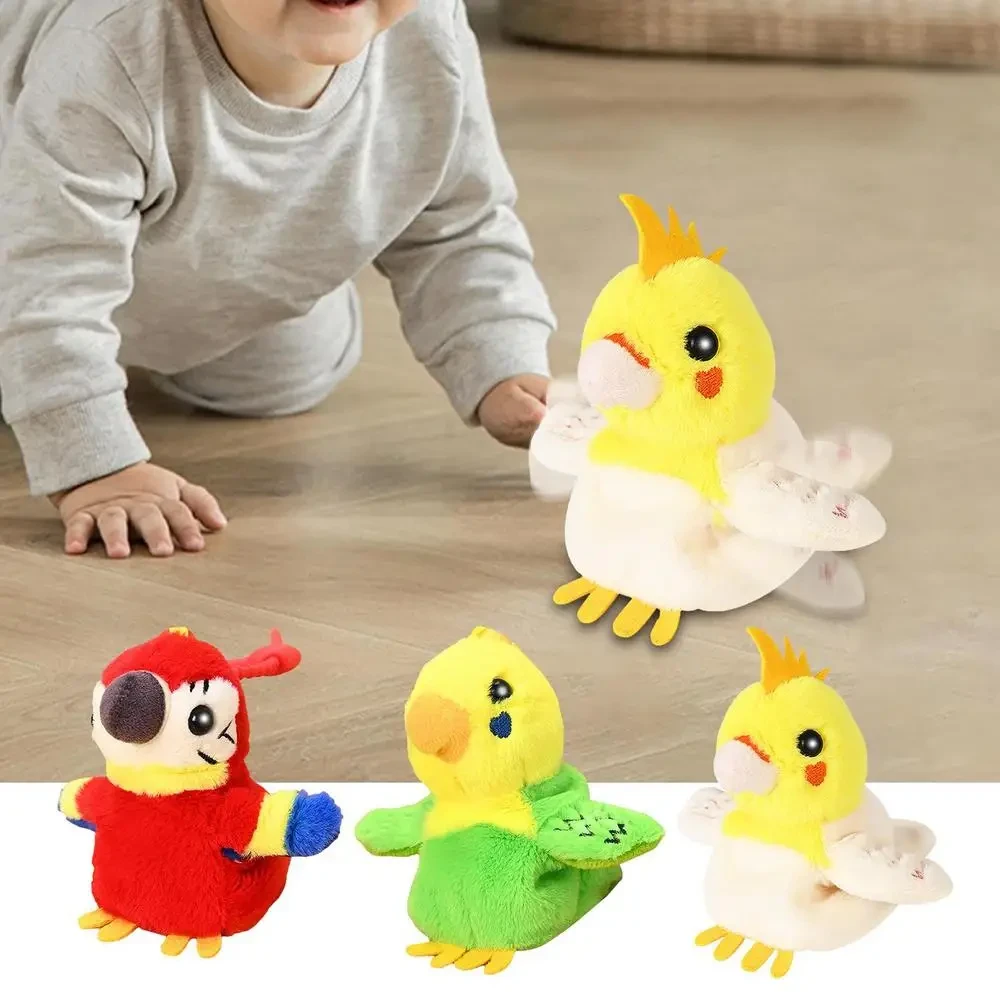 Portable and child friendly stuffed parrot