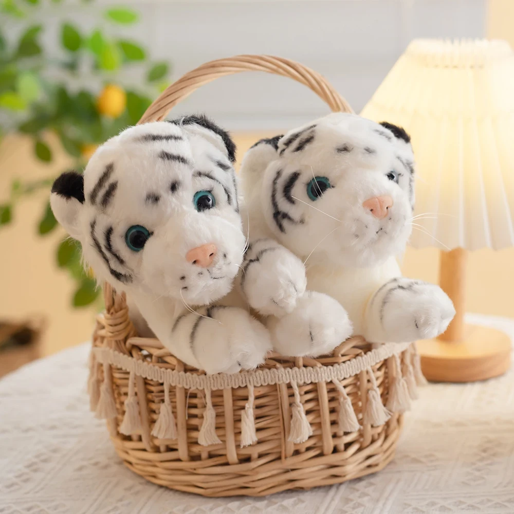 Realistic Bengal tiger plush toy