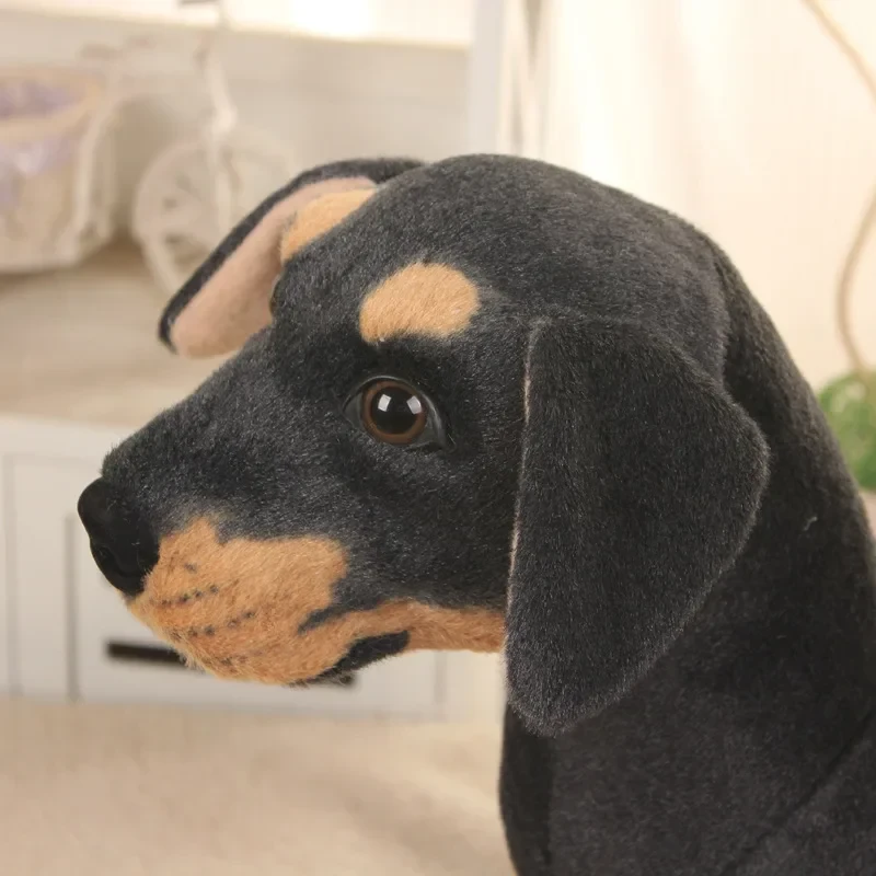 Realistic Rottweiler plush toy for kids