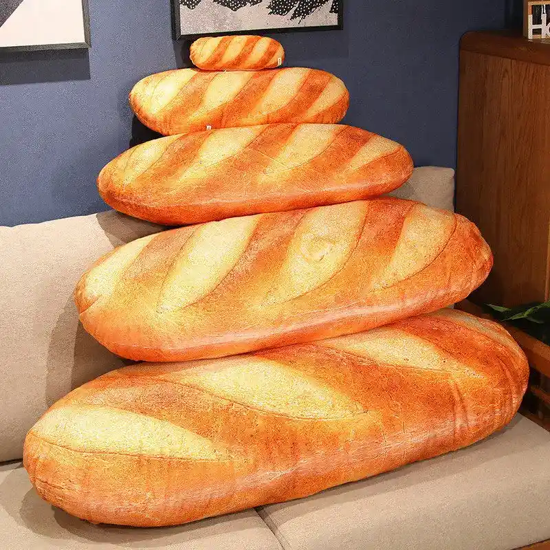 Realistic bread pillow for home