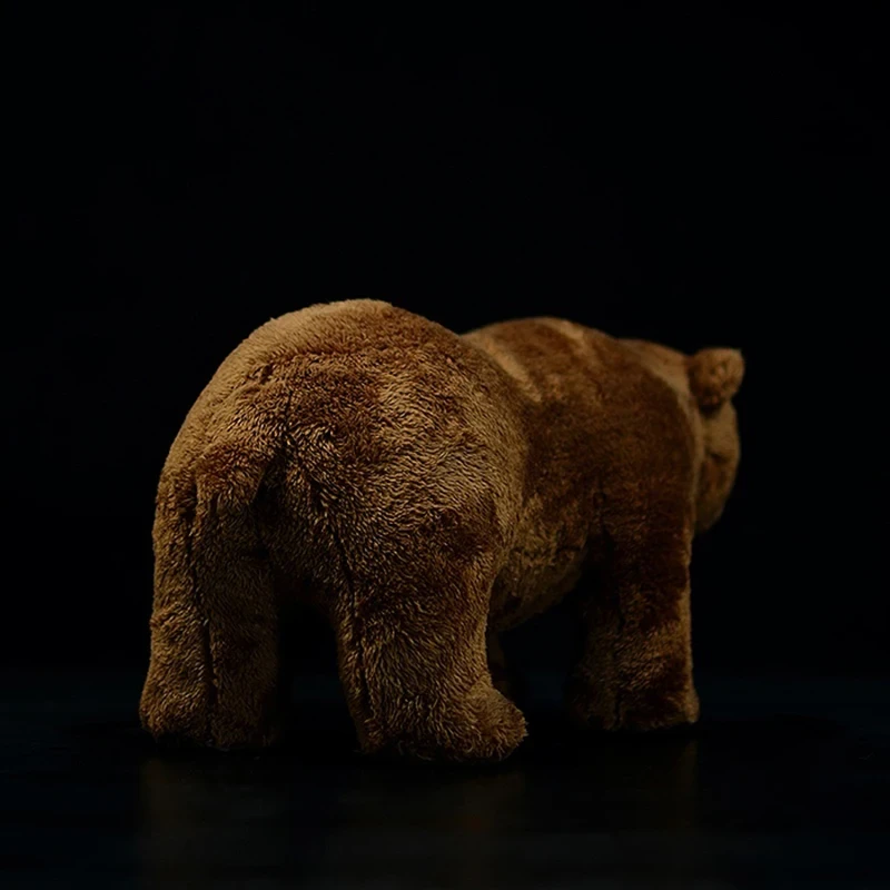 Realistic brown bear doll for collectors