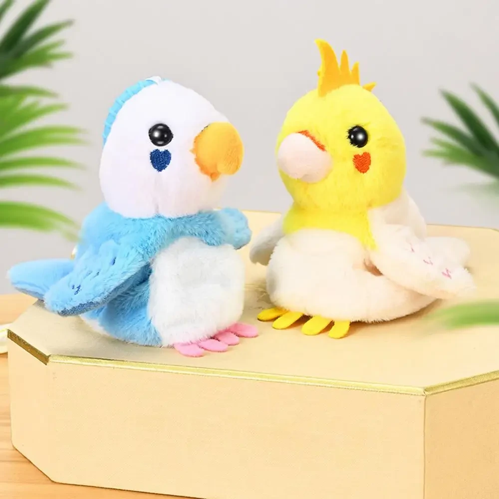 Realistic chirping bird soft toy