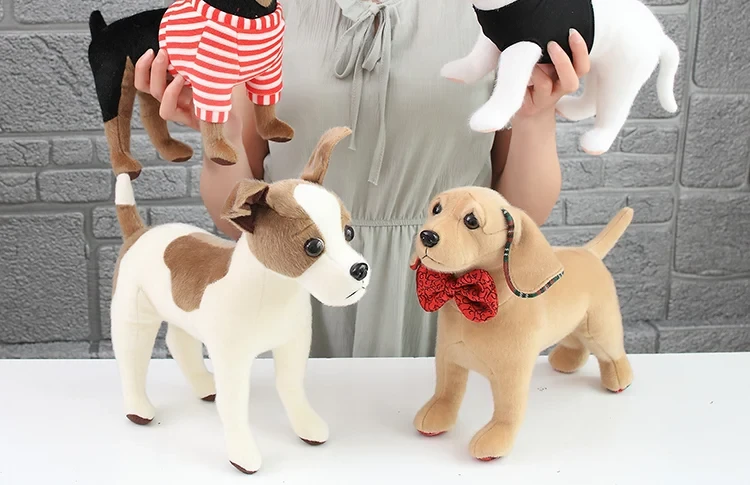 Realistic dog plush toy for kids