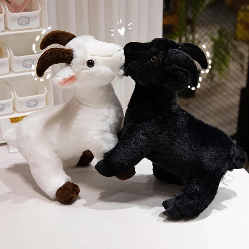 Realistic goat plush doll