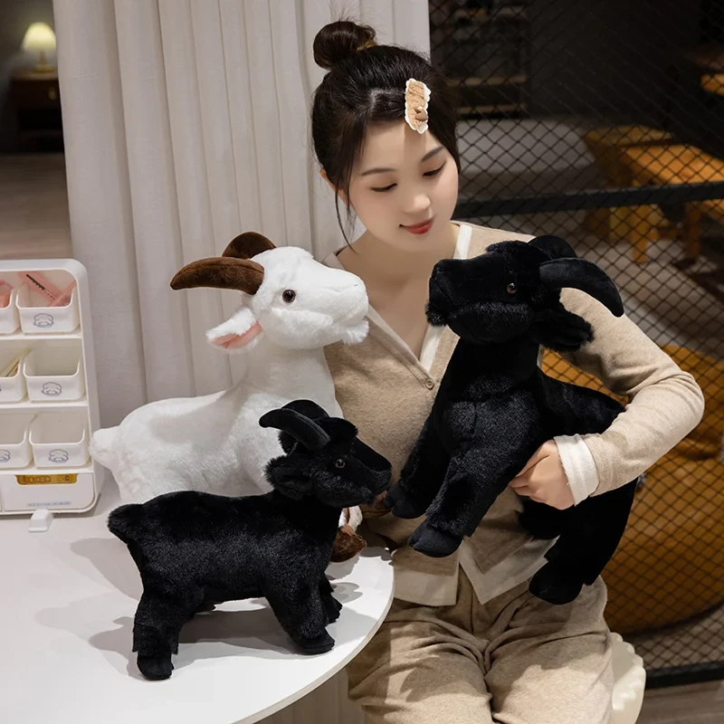 Realistic goat toy for collectors