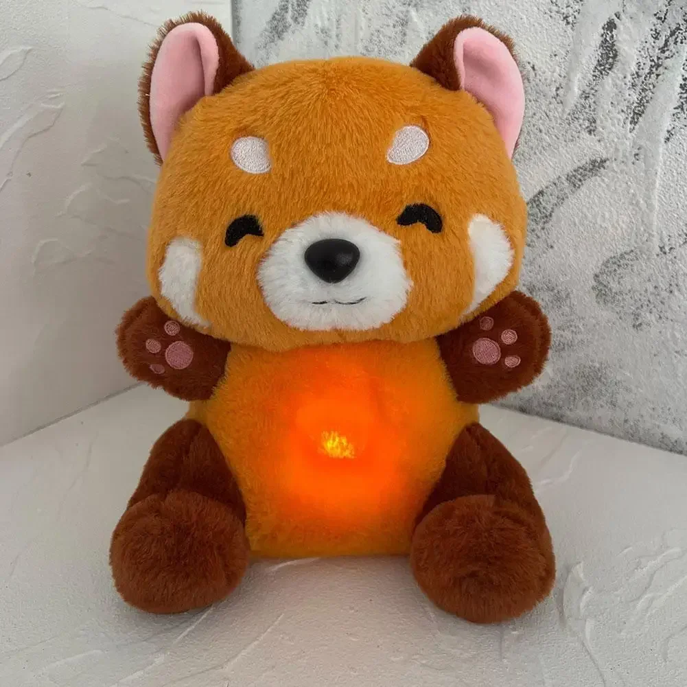 Red panda stuffed animal with music