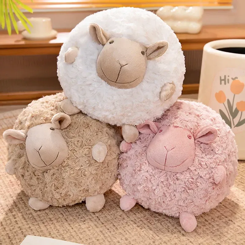 Round sheep stuffed animal