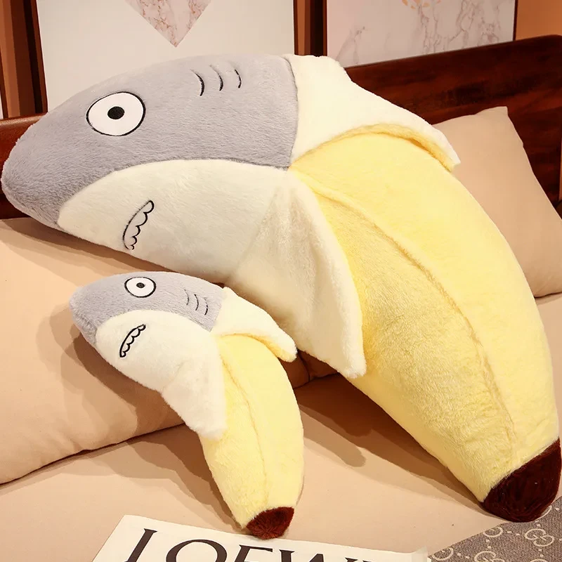 Shark shaped plush toy for toddlers