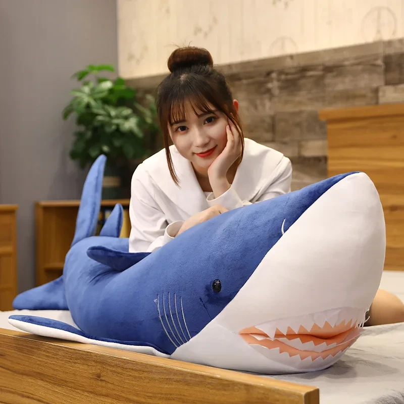 Shark plush stuffed toy pillow