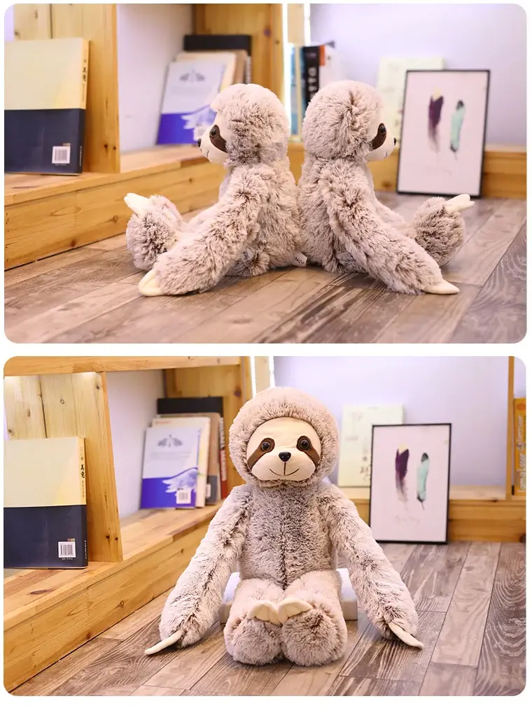 Sloth plush toy CE certified