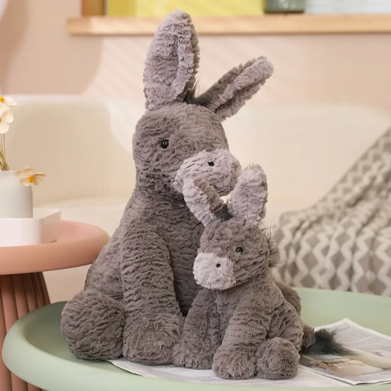 Soft and cuddly donkey doll