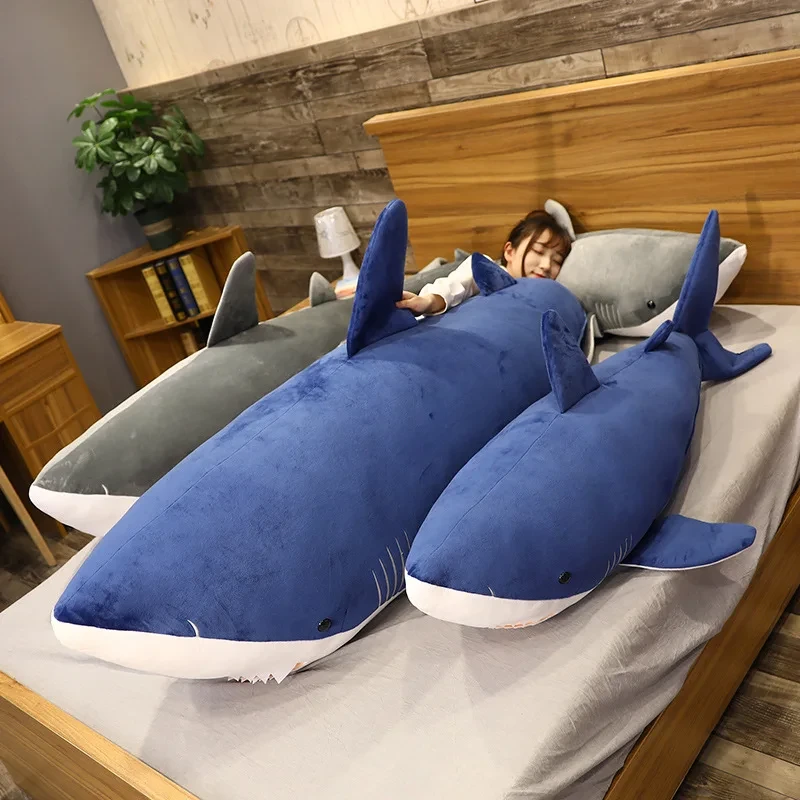 Soft and huggable shark plushie