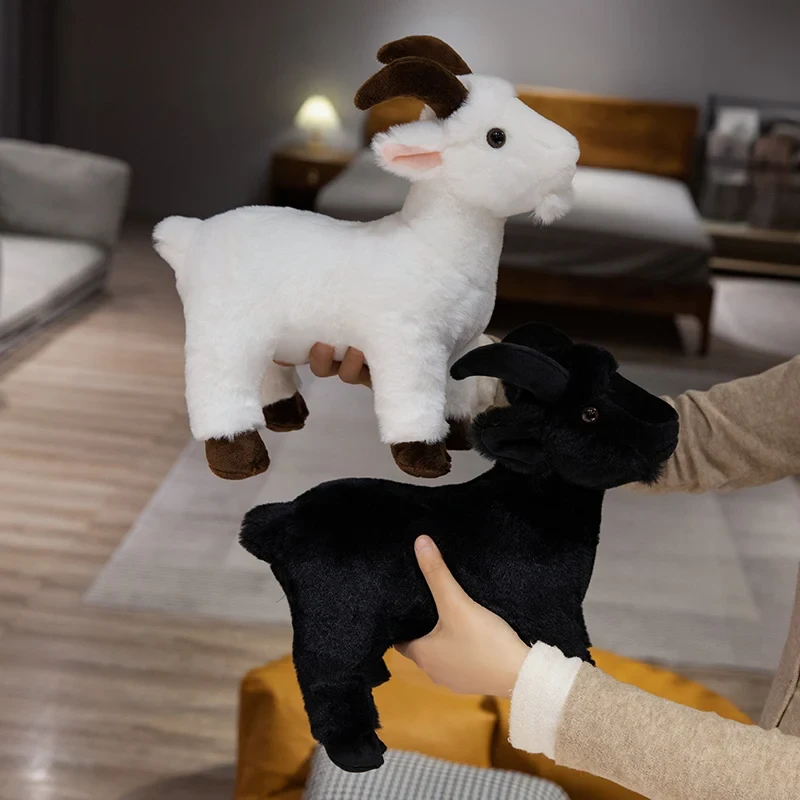 Soft plush goat toy for kids